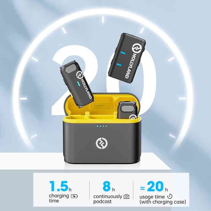 Hollyland LARK M1 DUO 2 Person Wireless Microphone System (2.4 GHz)